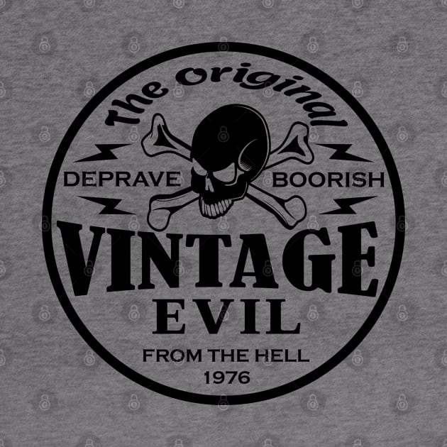 Vintage evil t shirt by Narot design shop